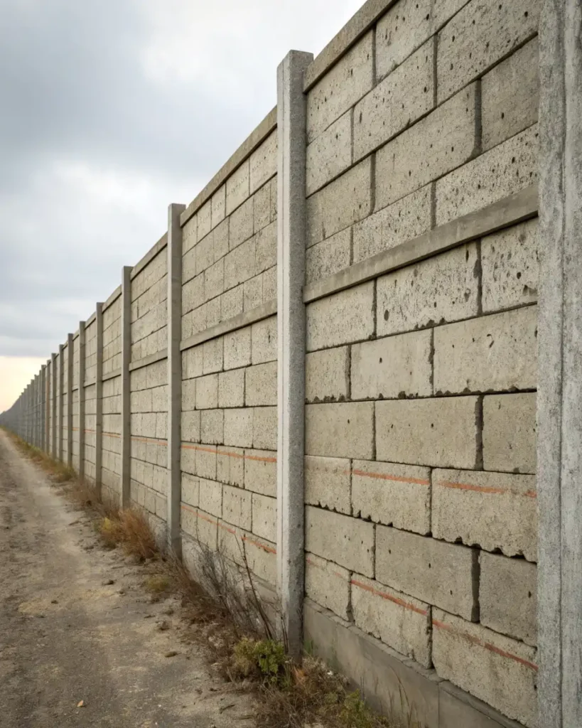concrete block wall