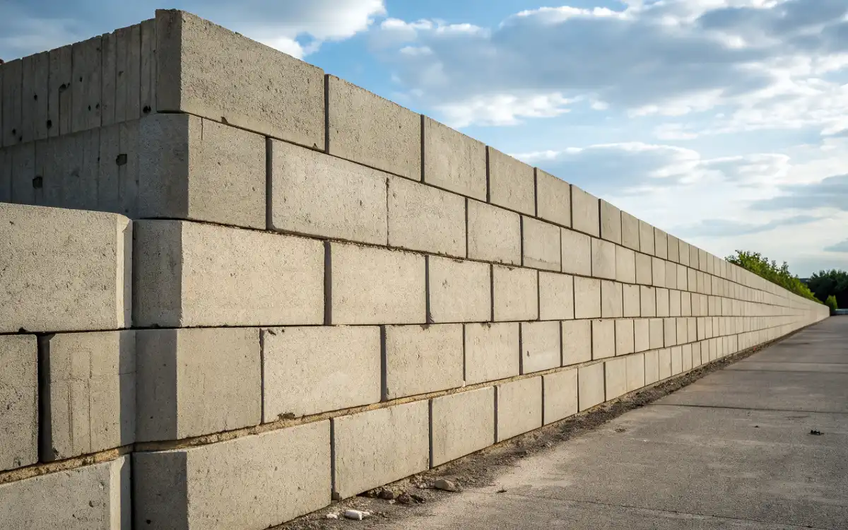 concrete block wall