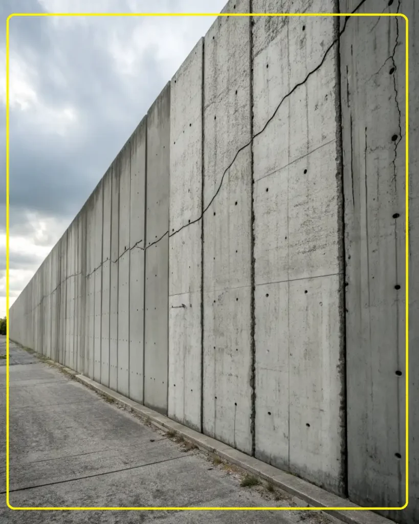 concrete wall retaining