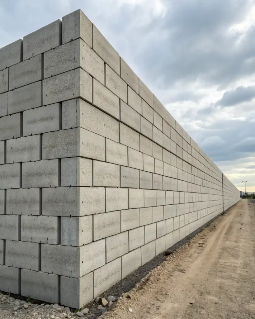 concrete block wall
