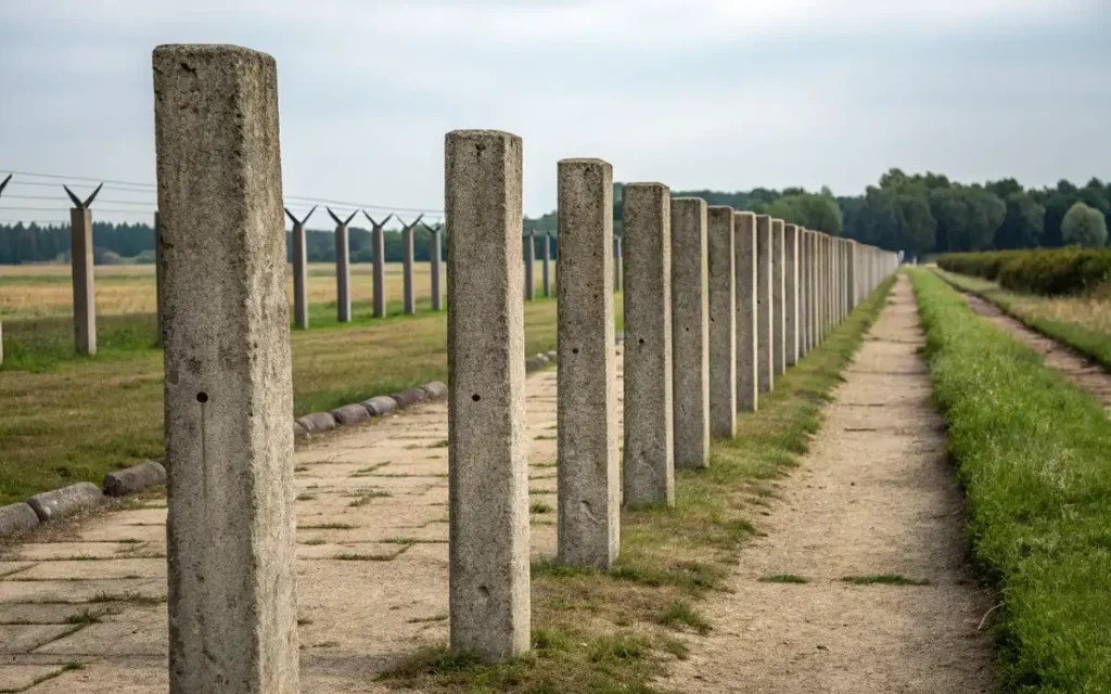 concrete fence posts