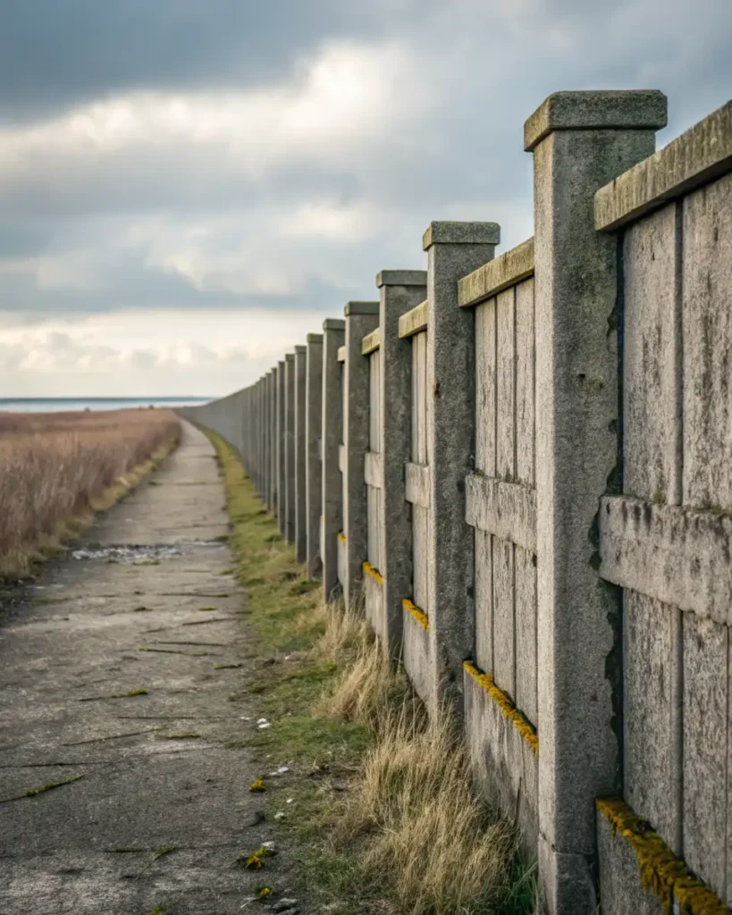 concrete fence