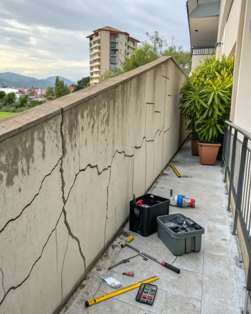 concrete wall repair