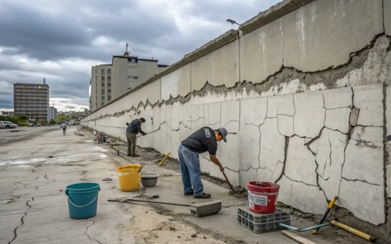 concrete wall repair