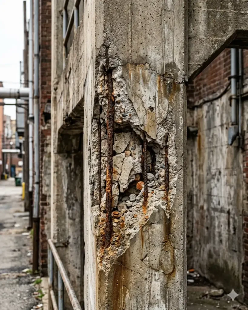 Spalling concrete repair