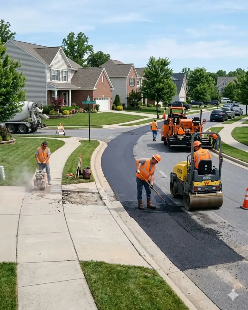 asphalt and concrete maintenance for residential