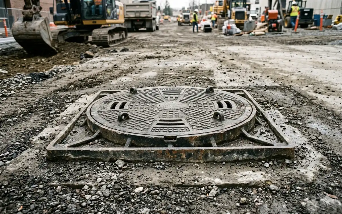 cast iron drain cover and frame