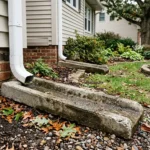 concrete splash blocks