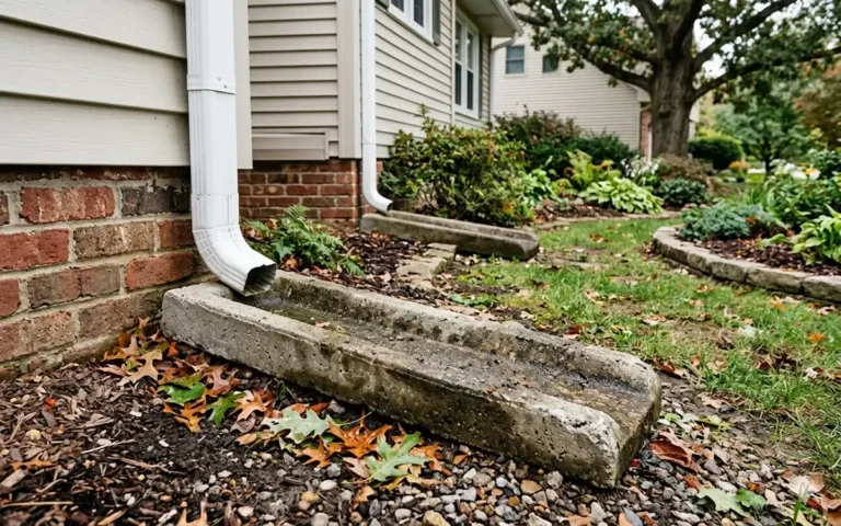 concrete splash blocks