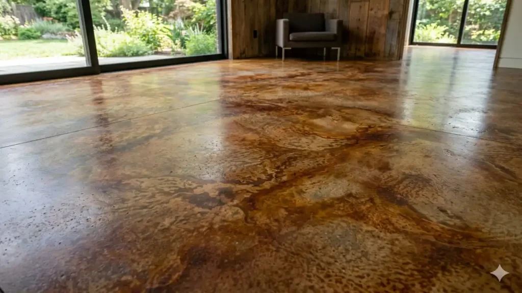 acid stain concrete