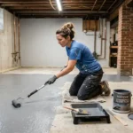 painting cellar floor
