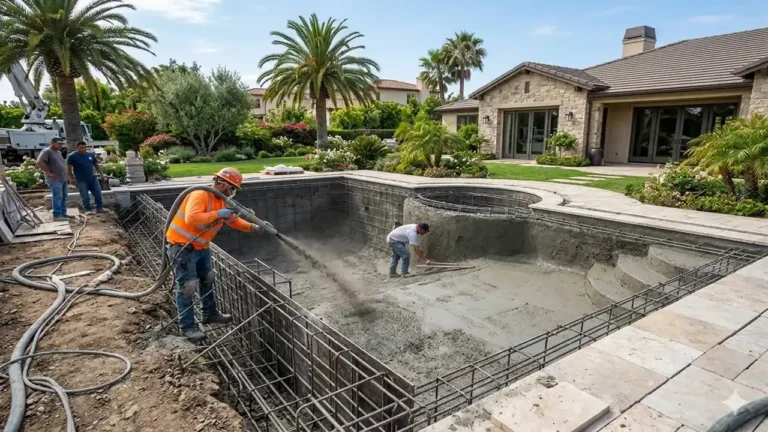 concrete pool construction