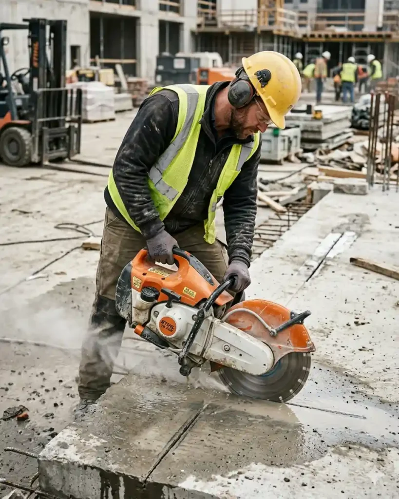 concrete saw cutting machine