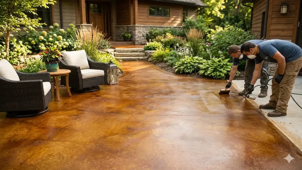 concrete staining near me