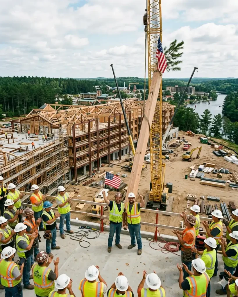 dells resort construction milestone