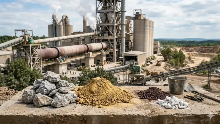 major component in building material cement is