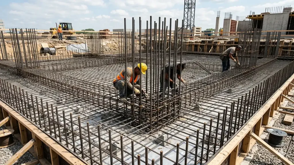 rebaring in concrete