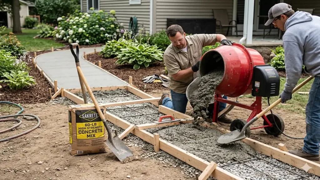 sakrete 60 -lb high strength concrete mix