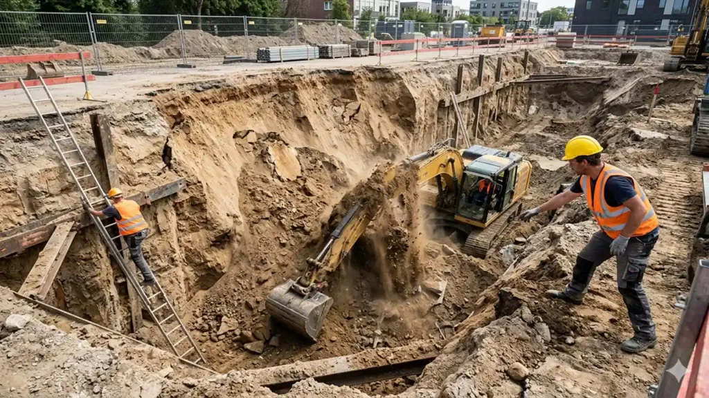 which of these is known as the greatest danger associated with excavations?