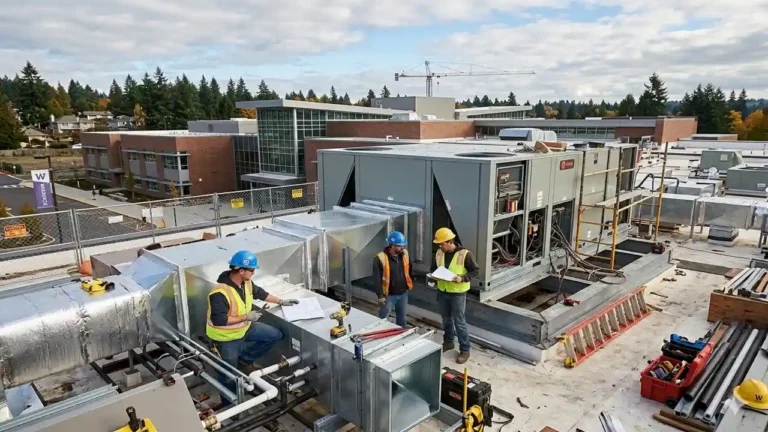 bellevue school district hvac delay​
