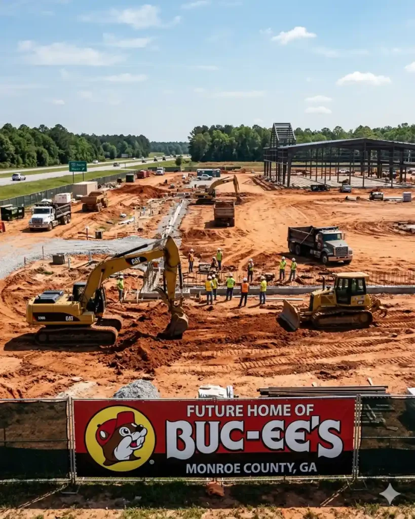 buc ee's monroe county construction