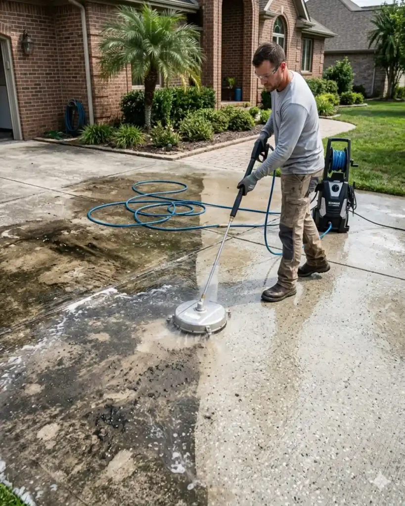 cleaning​ concrete