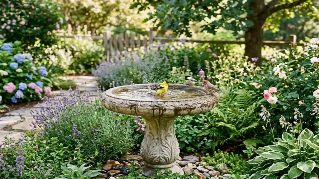 concrete bird bath​