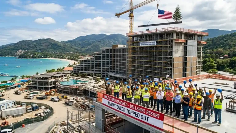 dellshire resort construction milestone​