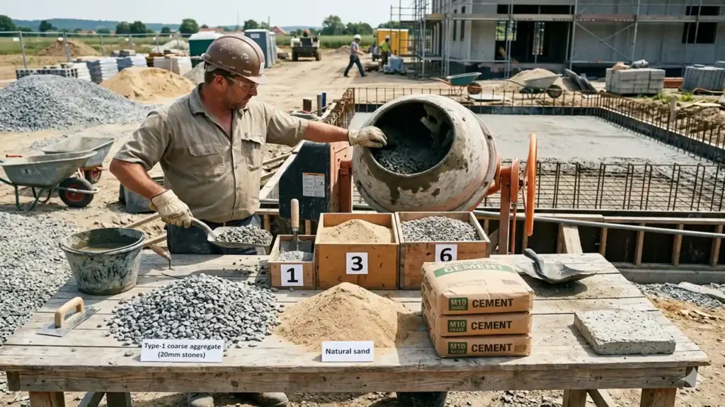 m10 concrete ratio​