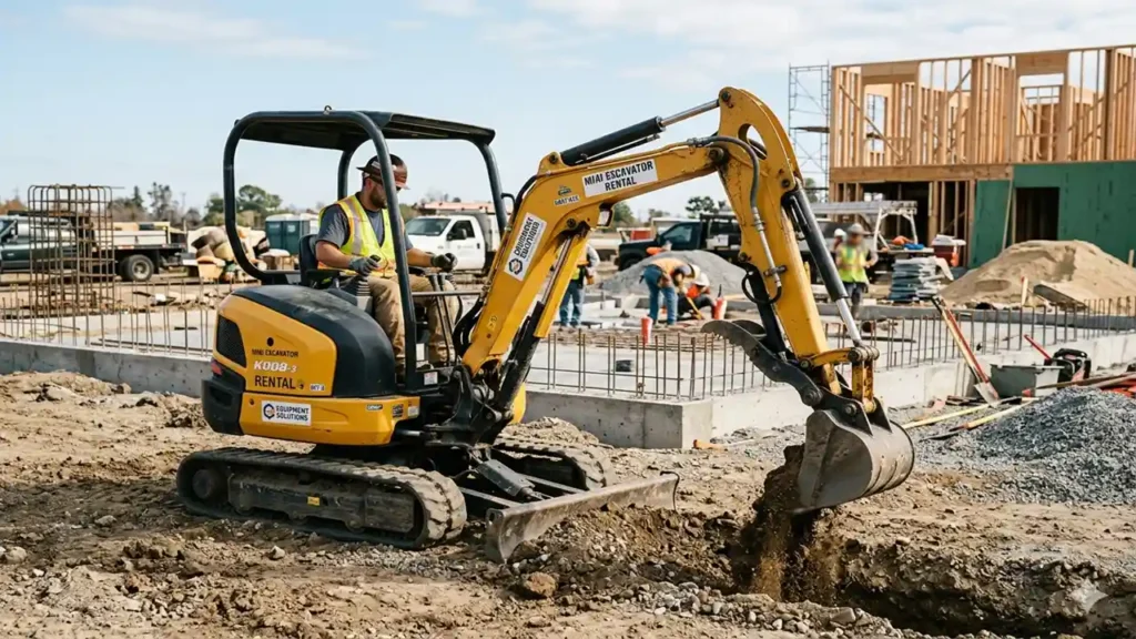 mini excavator rental
