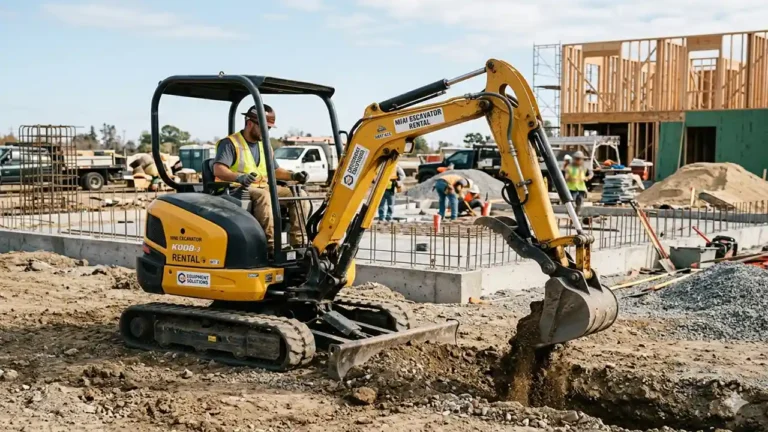 mini excavator rental