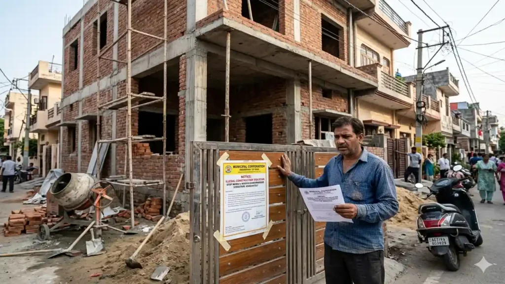 notice for illegal construction​