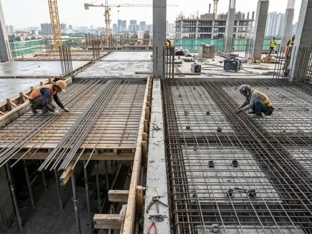 One Way Slab and Two Way Slab Systems in Construction