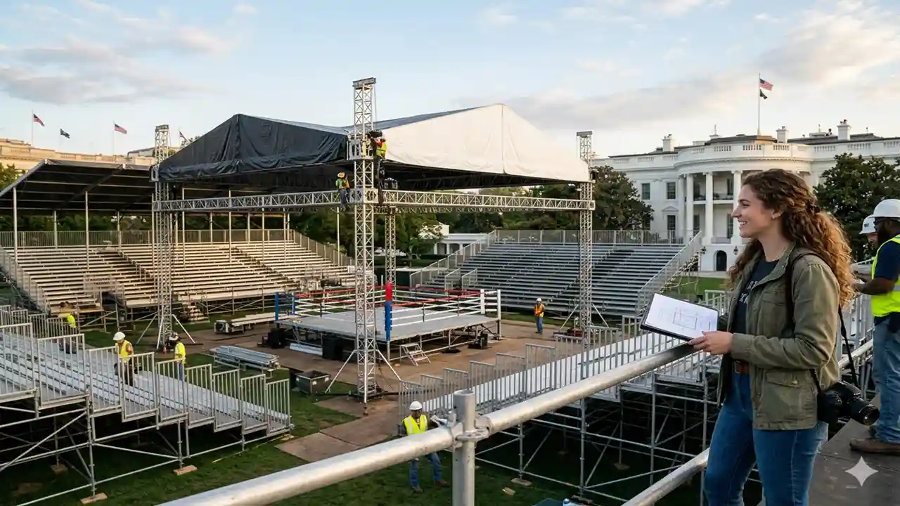 white house fight venue construction