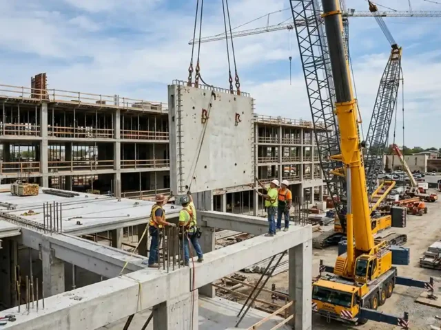 SK Construction Elevating Precast Framing