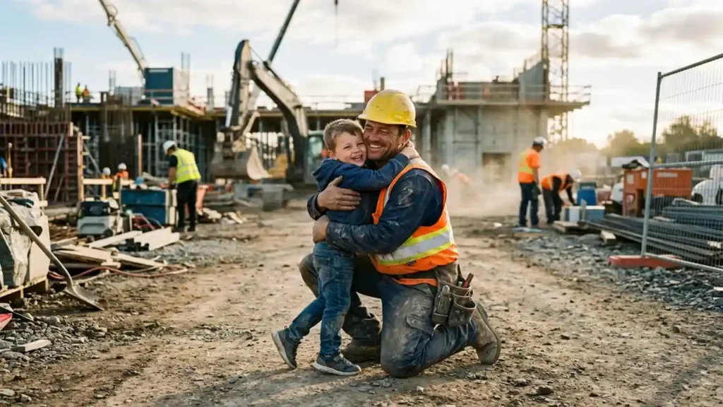 Found My Daddy at the Construction Site
