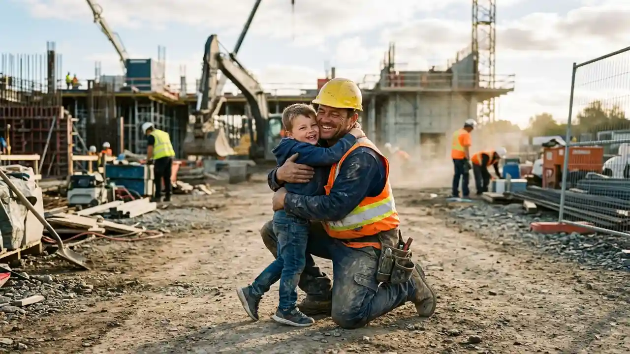 Found My Daddy at the Construction Site