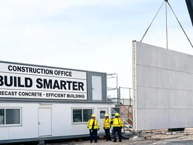 Construction Office Trailer Meets Precast Smarter
