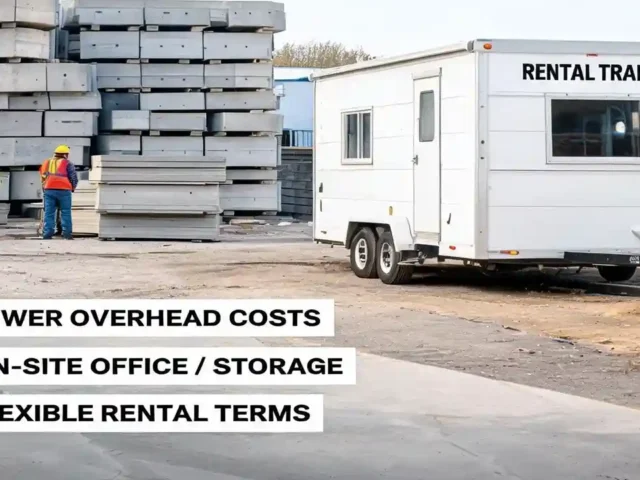 Construction Trailer Rental Cut Costs on Precast Sites