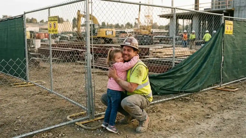 found my daddy at a construction