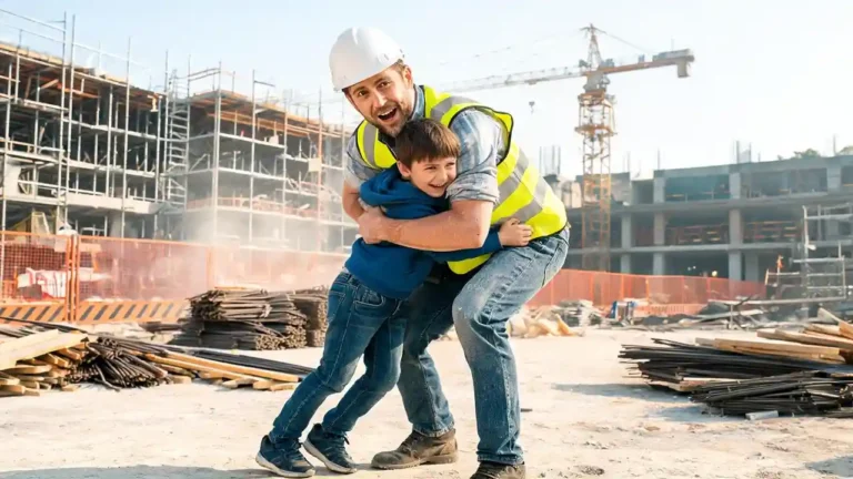 found my daddy at the construction site cast