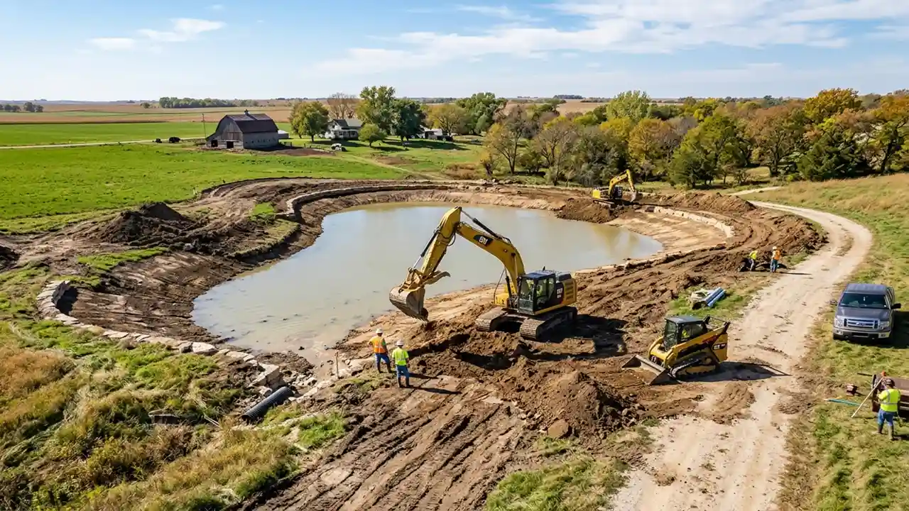 pond construction