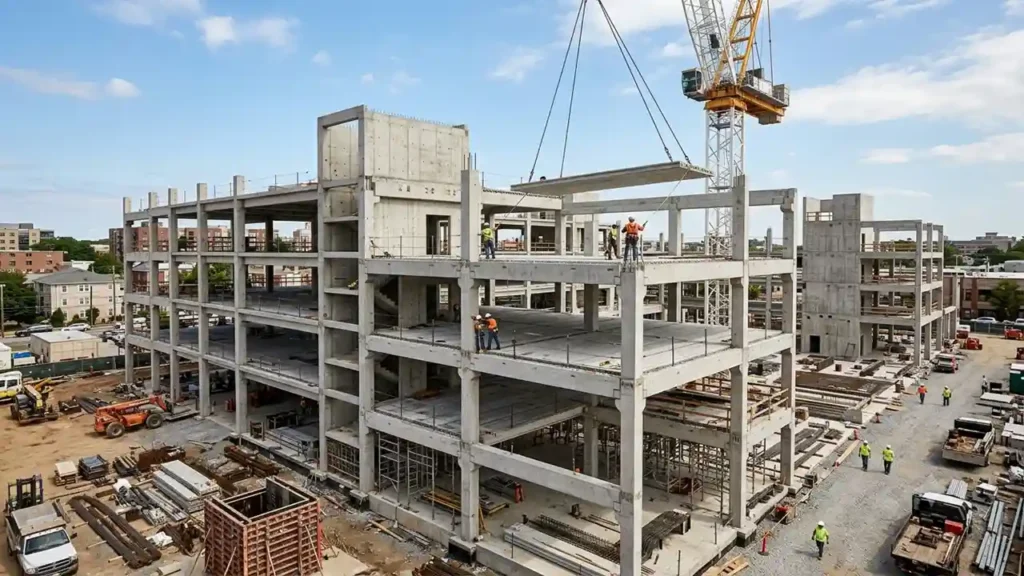 SR Construction Precast Concrete Framing