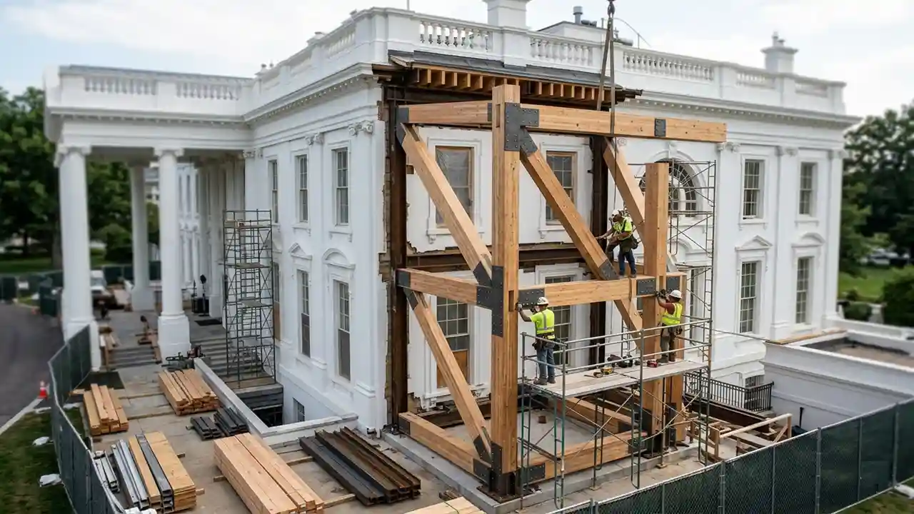 white house construction