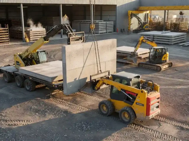 Compact Construction Equipment Drives Precast Efficiency