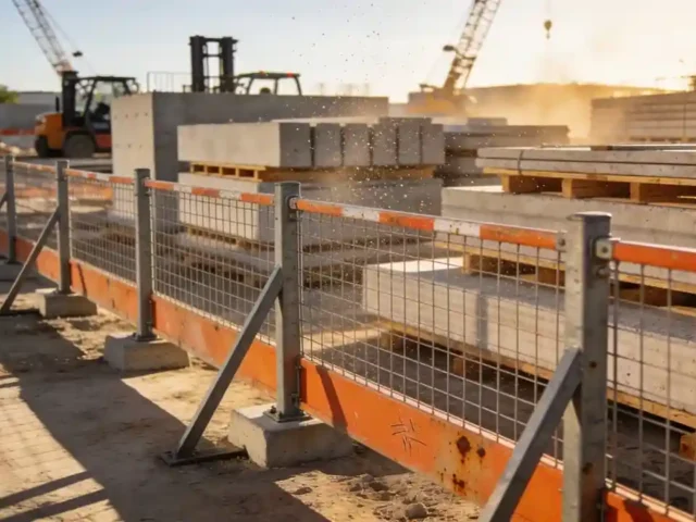 Construction Site Fencing That Protects Precast Operations
