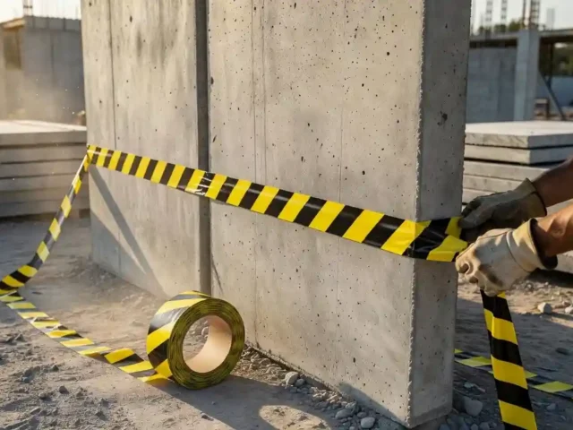 Construction Tape Techniques That Strengthen Precast Builds