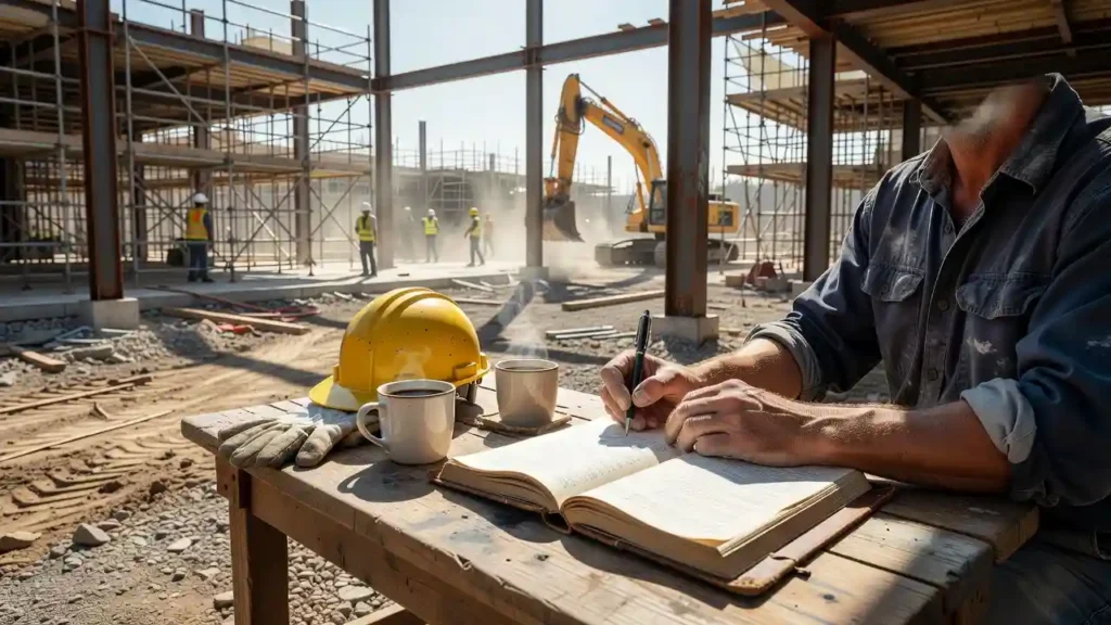 how to maintain a construction site diary