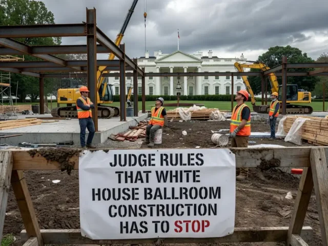 Judge Rules That White House Ballroom Construction Has to Stop