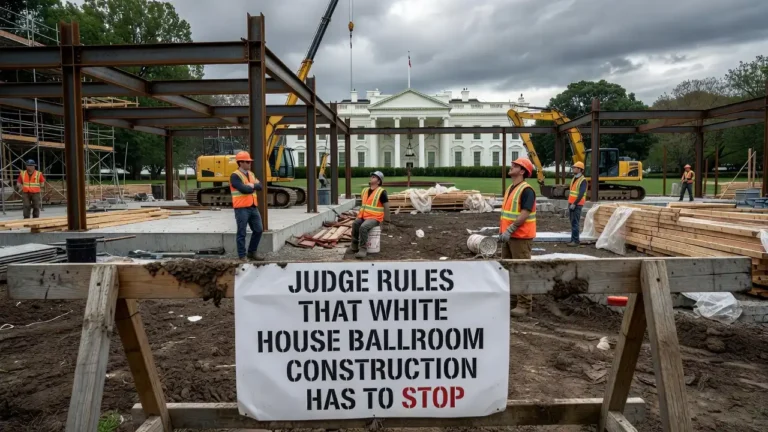 judge rules that white house ballroom construction has to stop